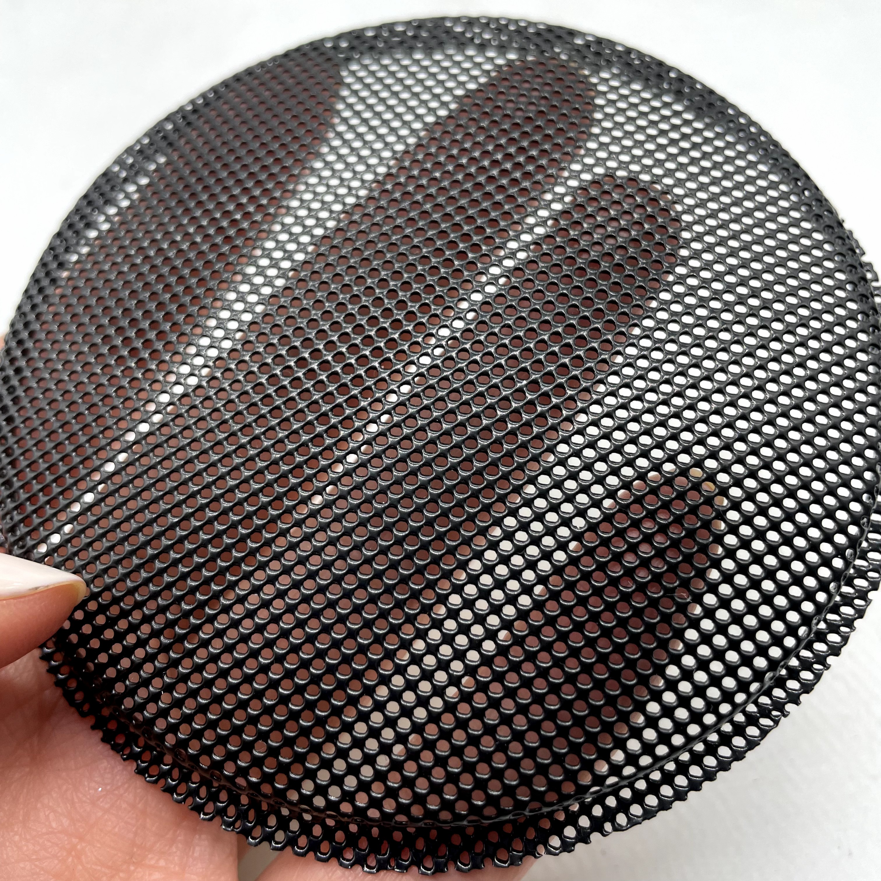 Black Perforated Mesh