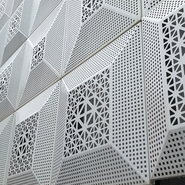 White Perforated Mesh